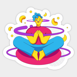 Zen yoga Sticker